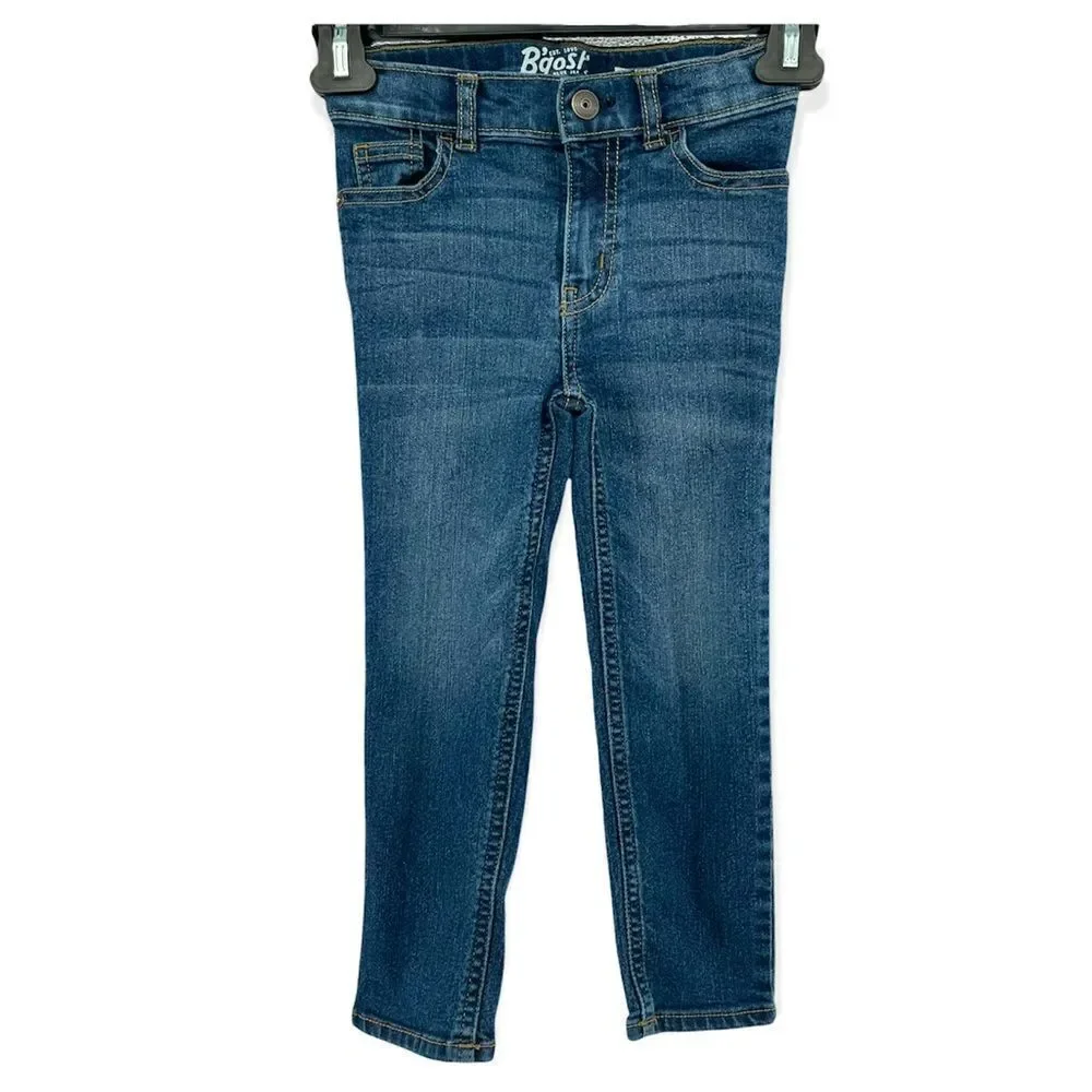 OshKosh B’gosh Boy’s Straight Leg Adjustable Waist Denim Jeans Size 4 Regular